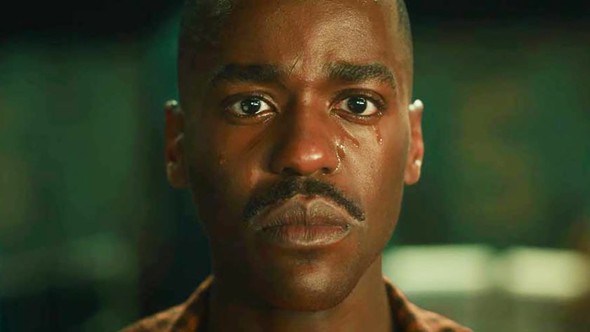 The 14th Doctor crying in Doctor Who season 1