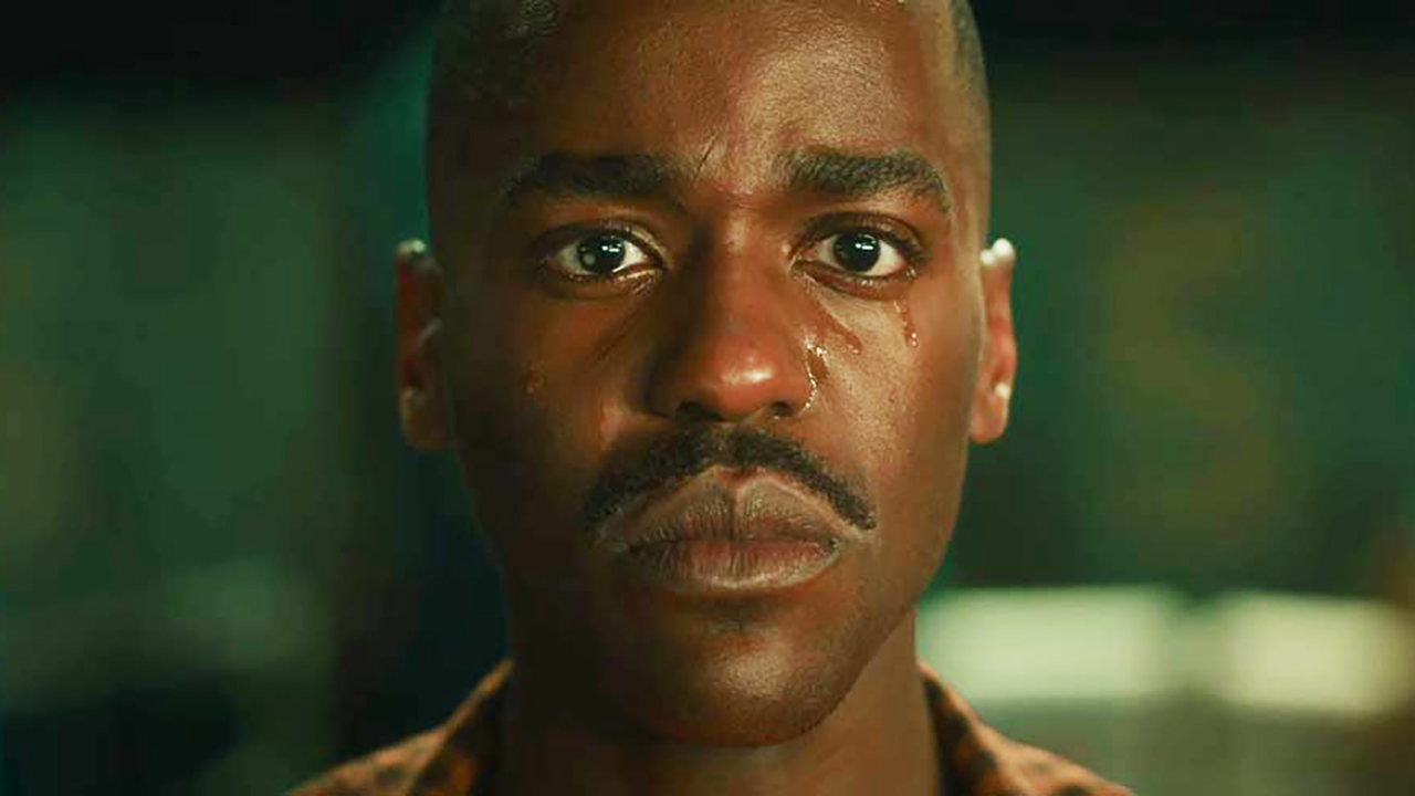 The 14th Doctor crying in Doctor Who season 1