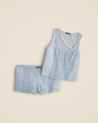 Araks X J.crew Pajama Set in Cotton-Silk Voile Blend