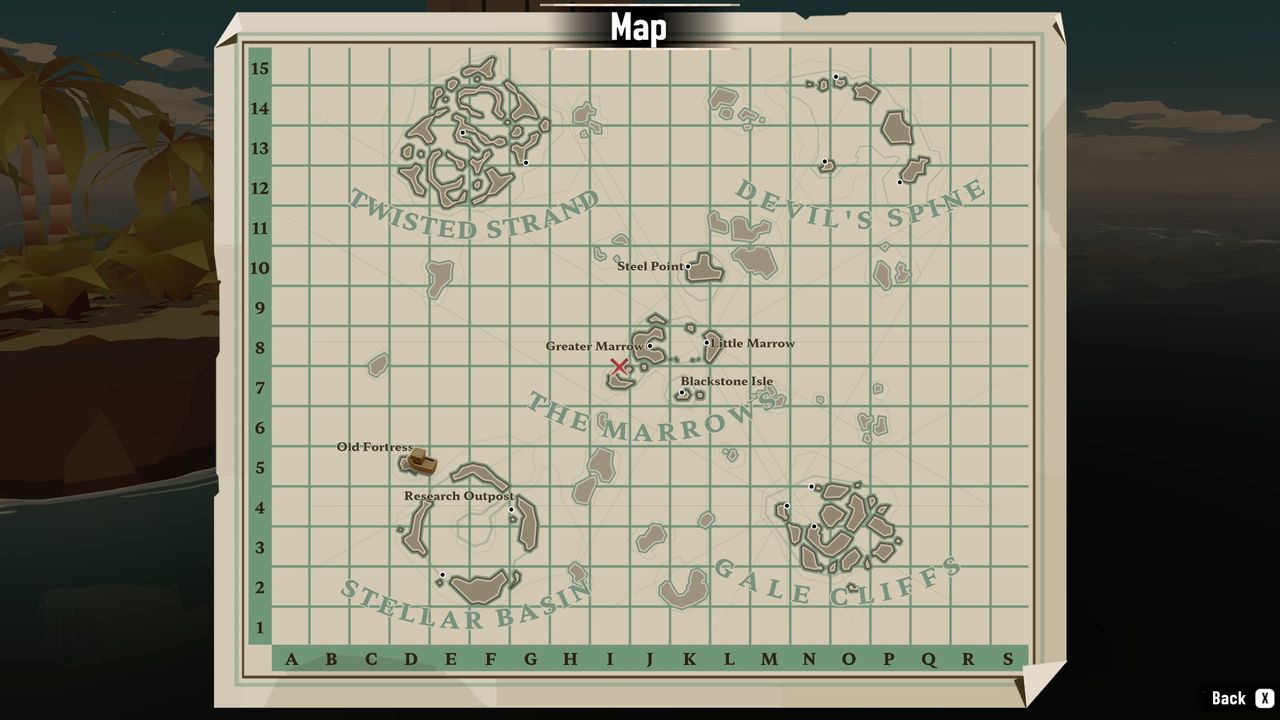 Dredge Abyssal and Hadal fishing - Old Fortress map