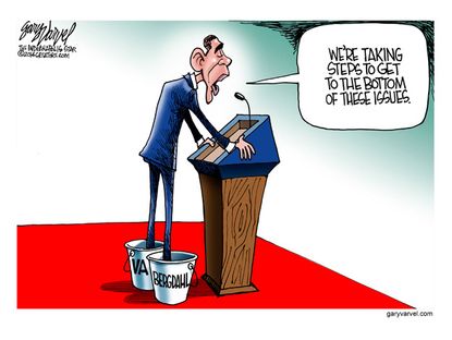 Political cartoon Obama VA Bergdahl