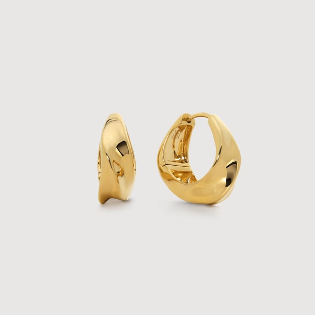 Gold Vermeil Nomade Small Hoops