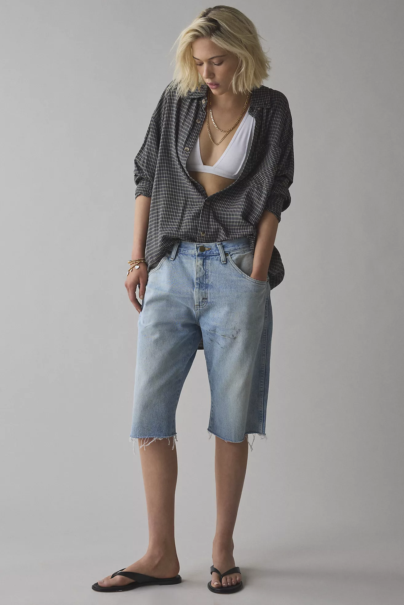 Remade by Uo Wrangler Slouch Denim Jort