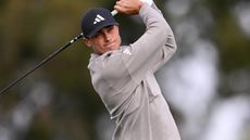 Ludvig Aberg takes a shot at the Farmers Insurance Open