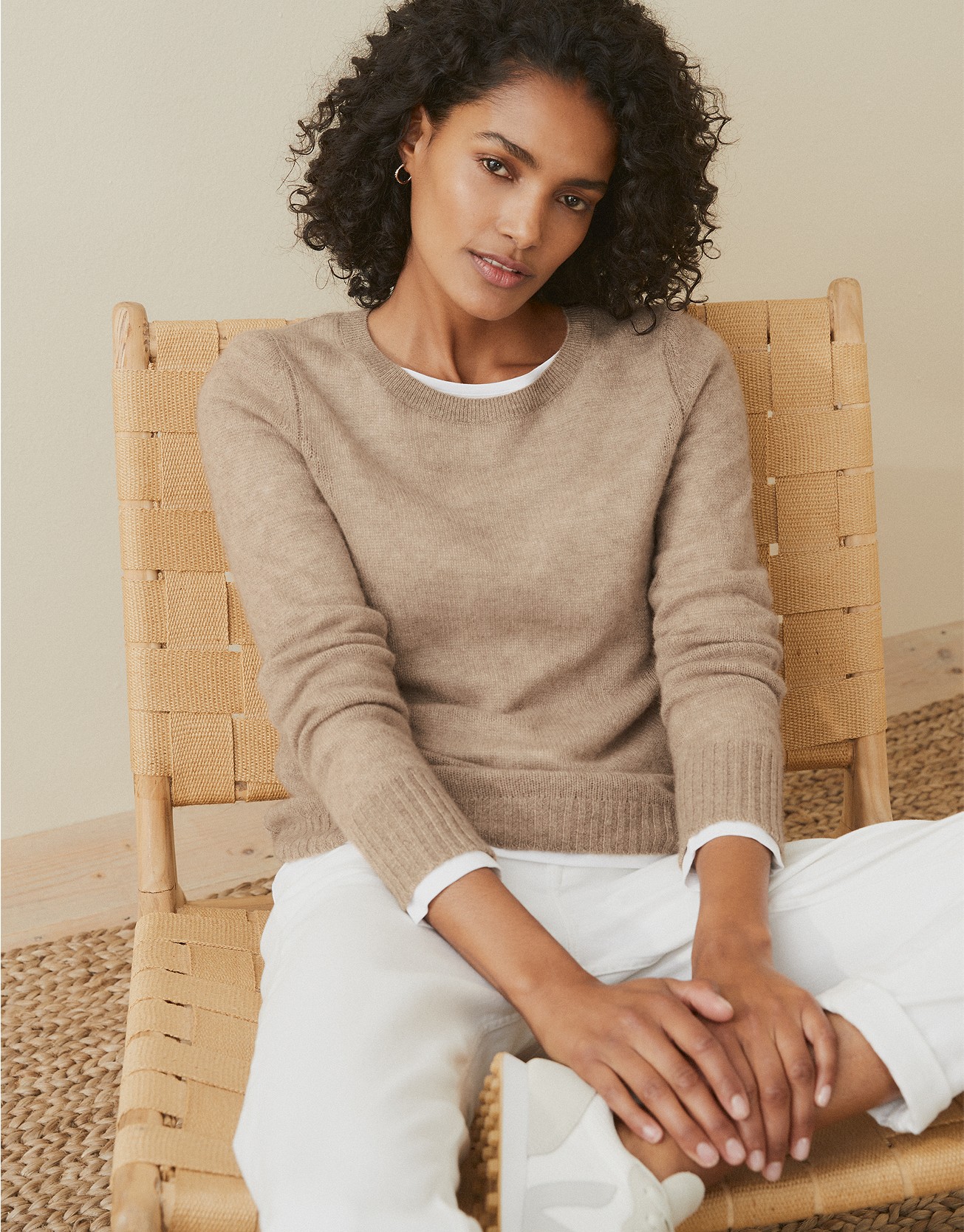 white company cashmere cardigan