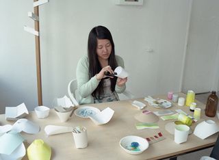 Yanagihara works on some prototypes