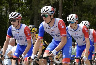 David Gaudu (L) alongside Arnaud Demare