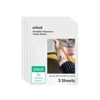 Cricut Printable Temporary Tattoo Sheets - A4 (3 Ct) Cricut Printable Temporary Tattoo Sheets - A4 (3 Ct)