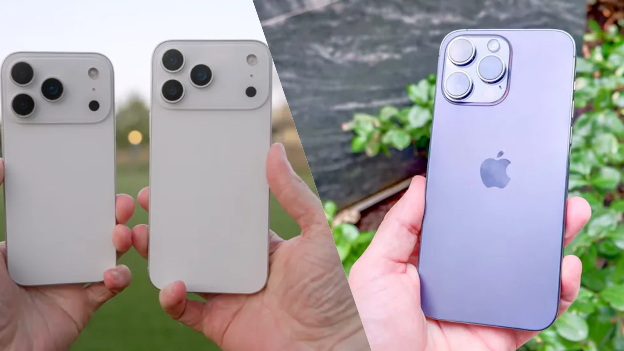 iPhone 17 Pro & iPhone 17 Pro Max (left) vs iPhone 14 Pro Max