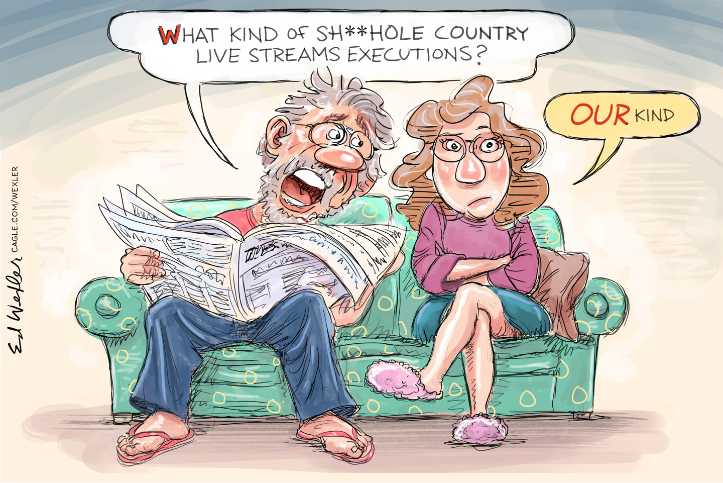 Political cartoon
