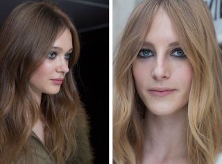 Tousled hair paired with a smudgy, lived-in smokey eye