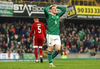 Northern Ireland’s Shayne Lavery rues a missed chance