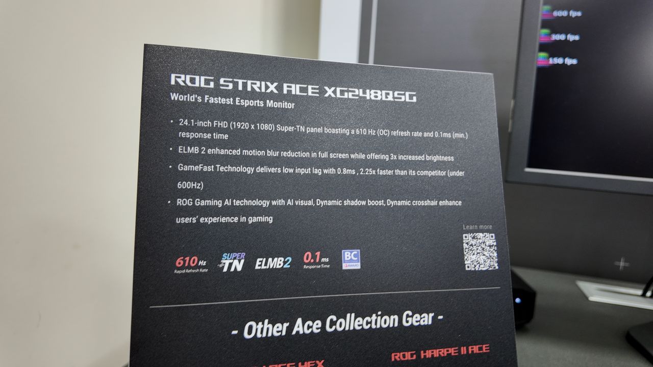 A picture of the Asus ROG Strix Ace XG248QSG TN gaming monitor