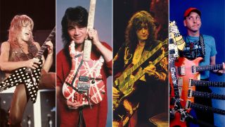 Iconic guitars played by Randy Rhoads, Eddie Van Halen, Jimmy Page and Rick Nielsen