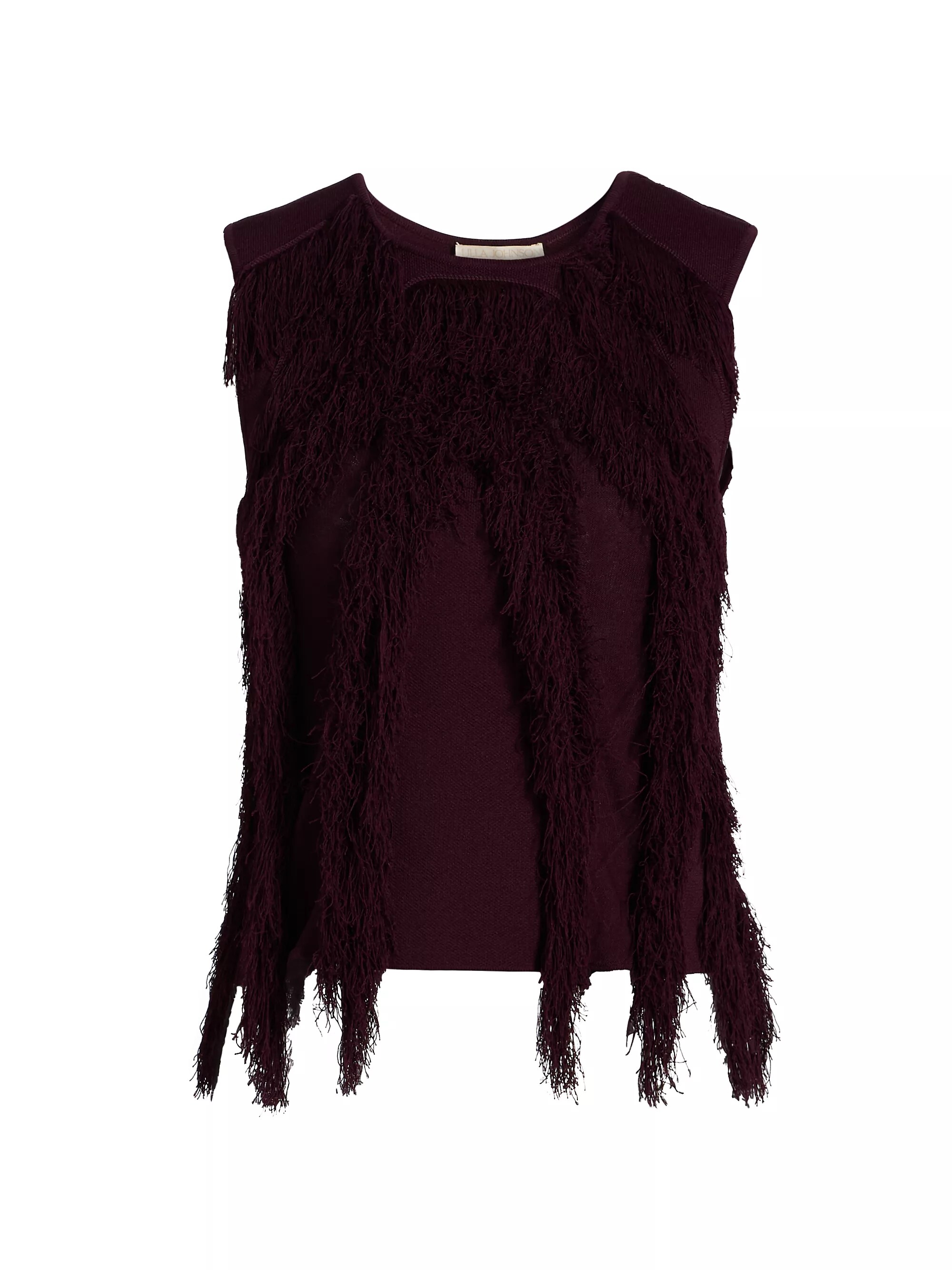 Bonnie Sleeveless Fringe Top