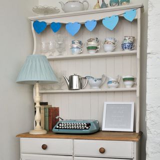 Painted dresser with bunting