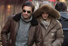 Rosie Huntington-Whiteley and Olivier Martinez in Paris, Celebrity Photos