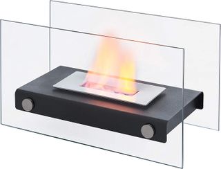 A tabletop firepit