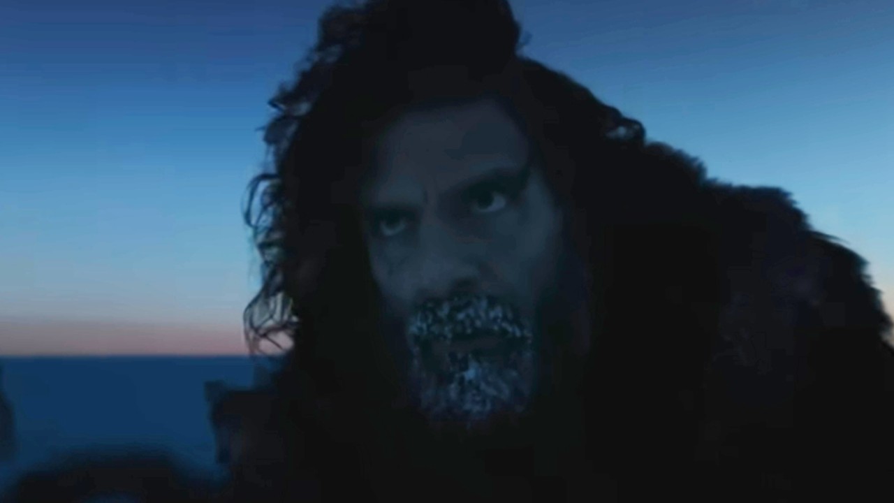 Oscar Isaac in the snow in Frankenstein.