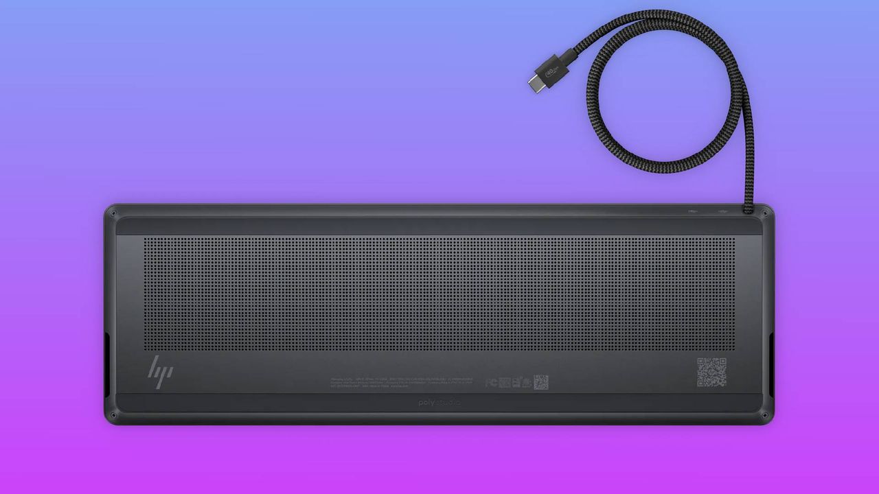 The HP EliteBoard G2a Next-Gen AI PC (Attached Cable) from varios angles.