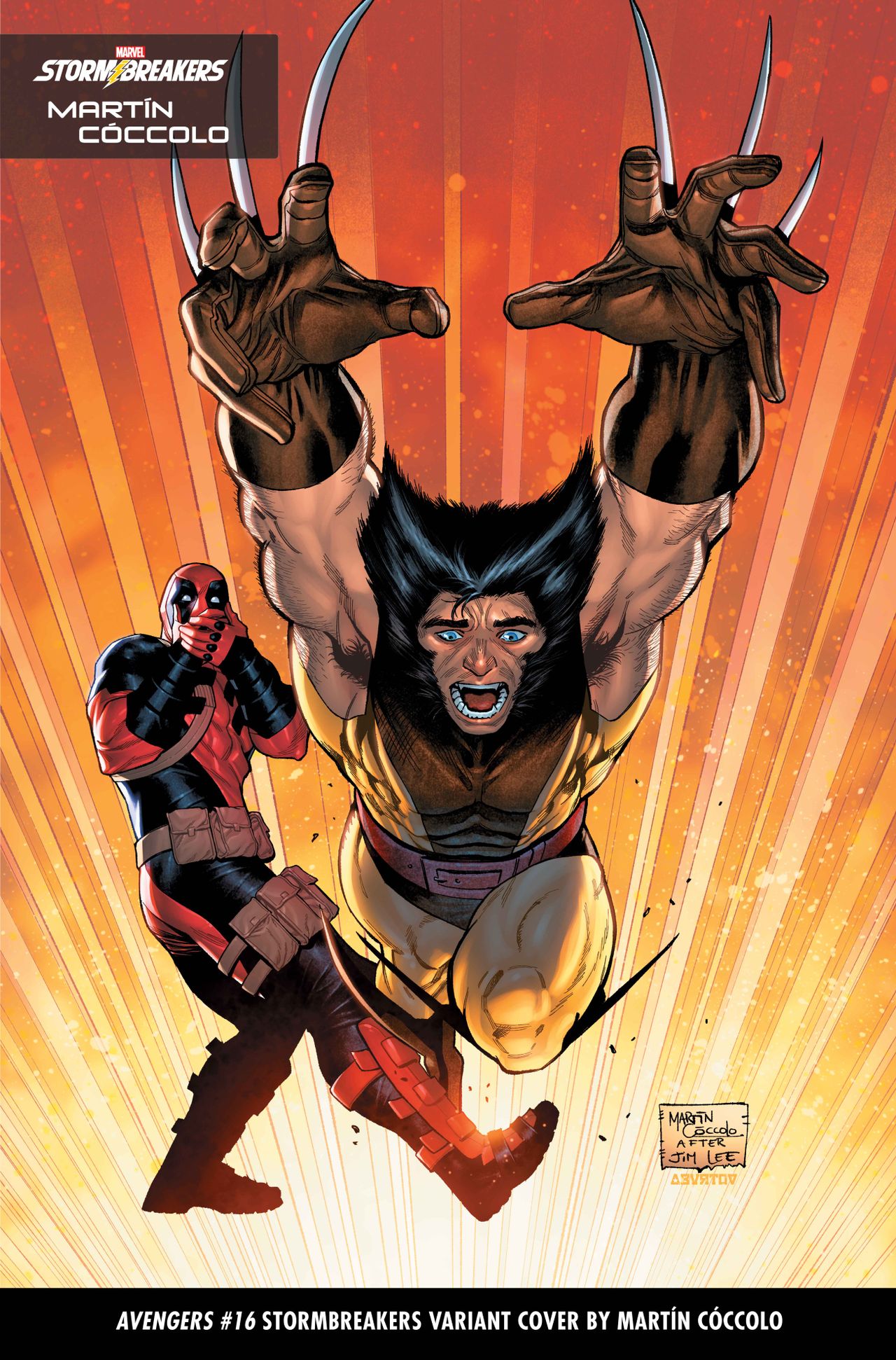 Stormbreaker covers featuring Deadpool and Wolverine.
