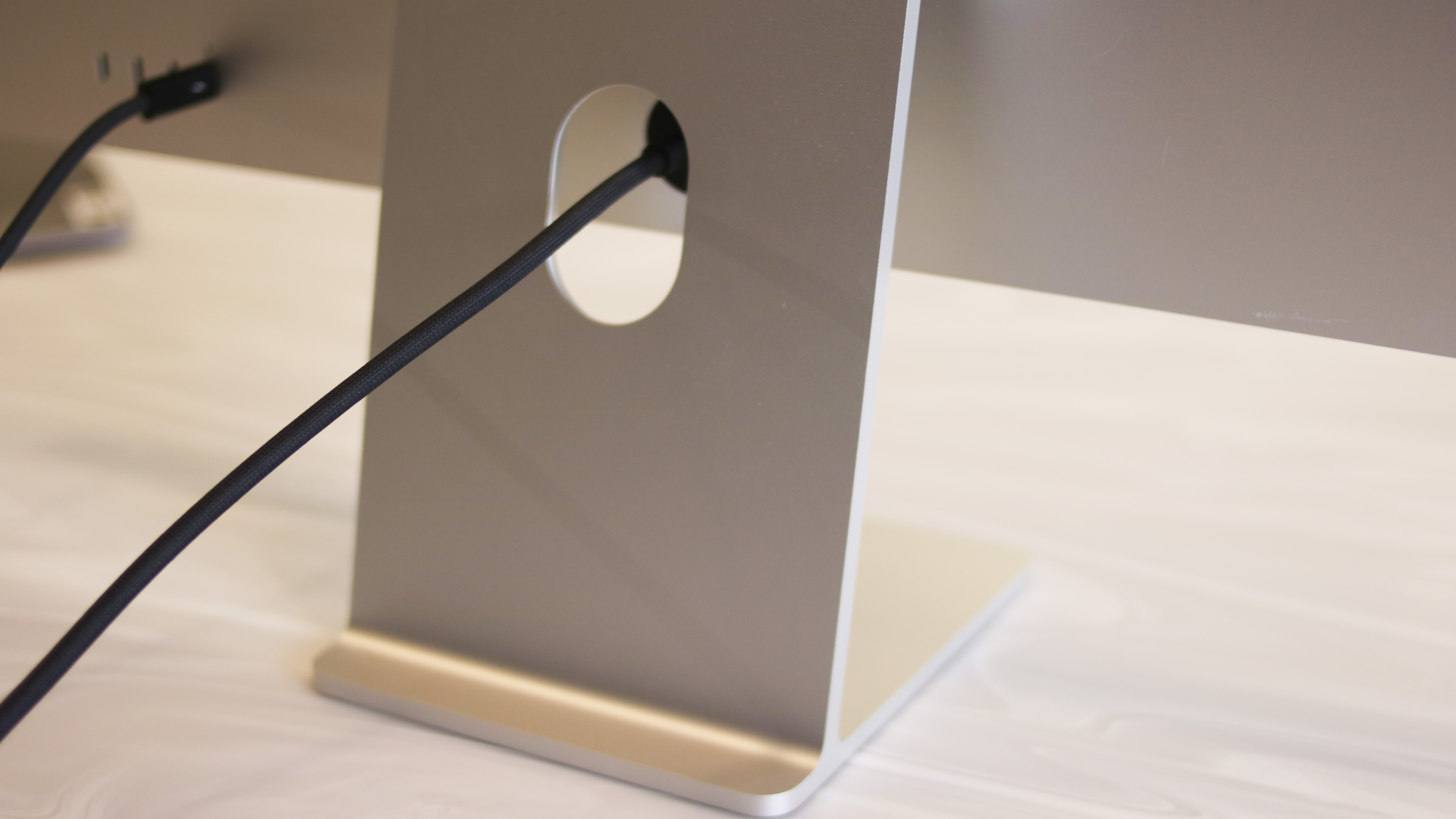 The stand on the Apple Studio Display