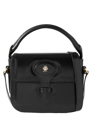 Beckett Flat Mini Glossed-Leather Tote