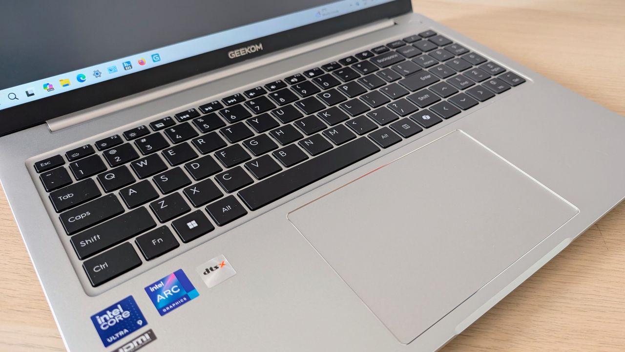 The Geekom A16 on a desk
