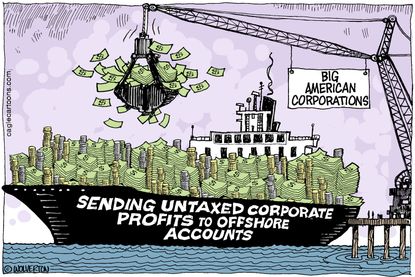 Editorial cartoon U.S. Corporations Money