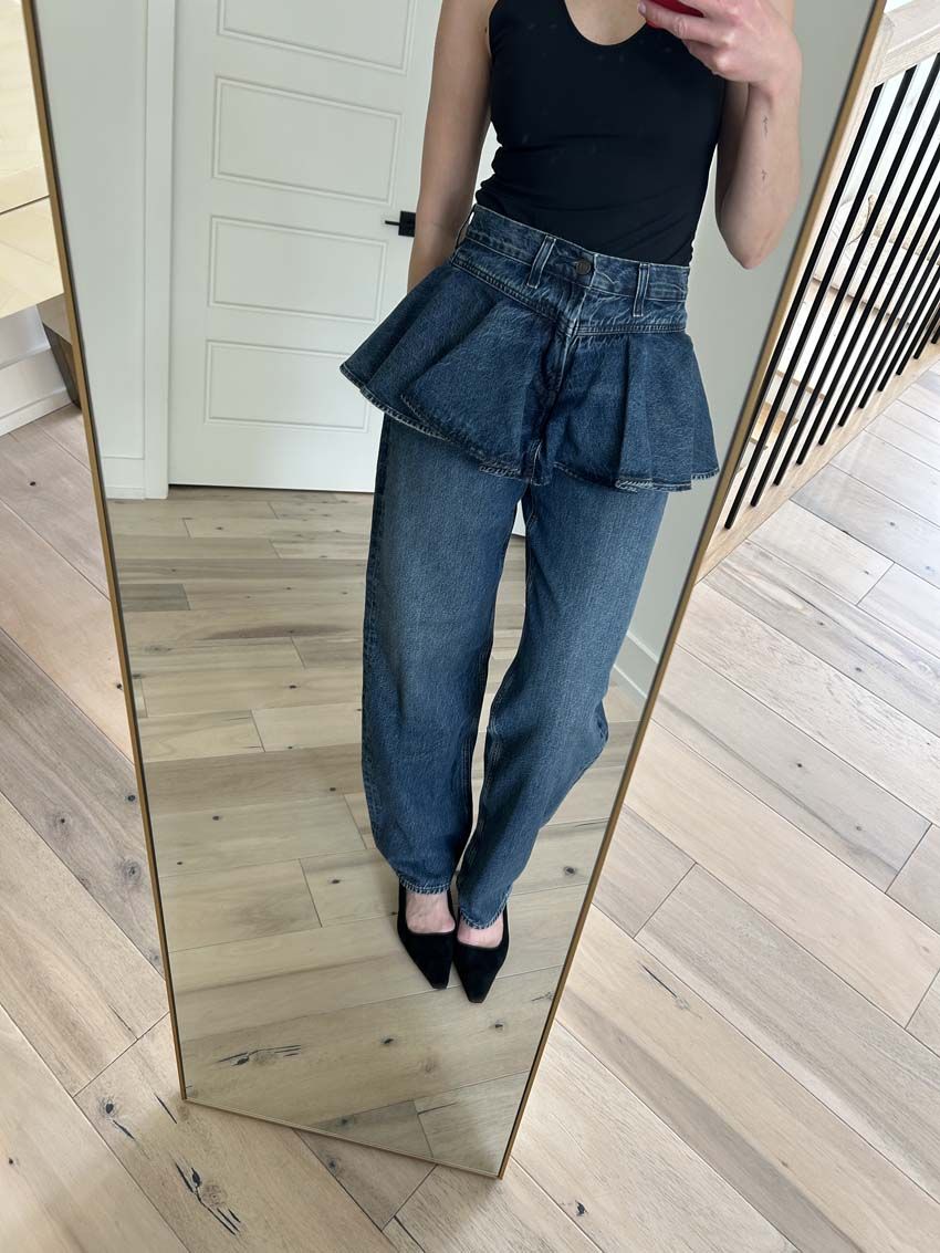 Agolde Peplum Jeans
