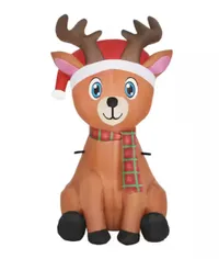 Home Accents Holiday Reindeer Christmas Inflatable