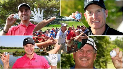 Montage of golfers who have broken 60 on men's professional tours