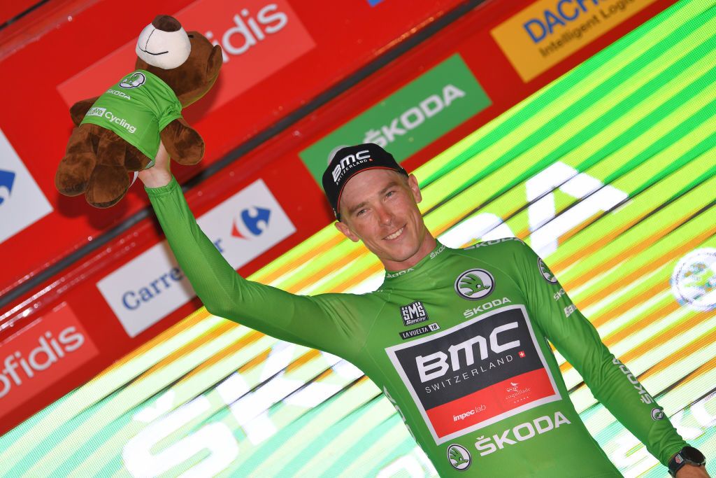 Rohan Dennis (BMC) in the green jersey