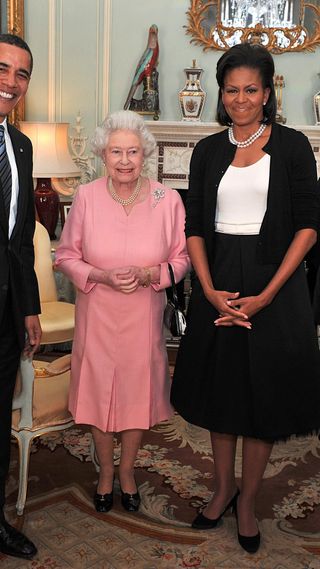 Queen Elizabeth II with Michelle Obama