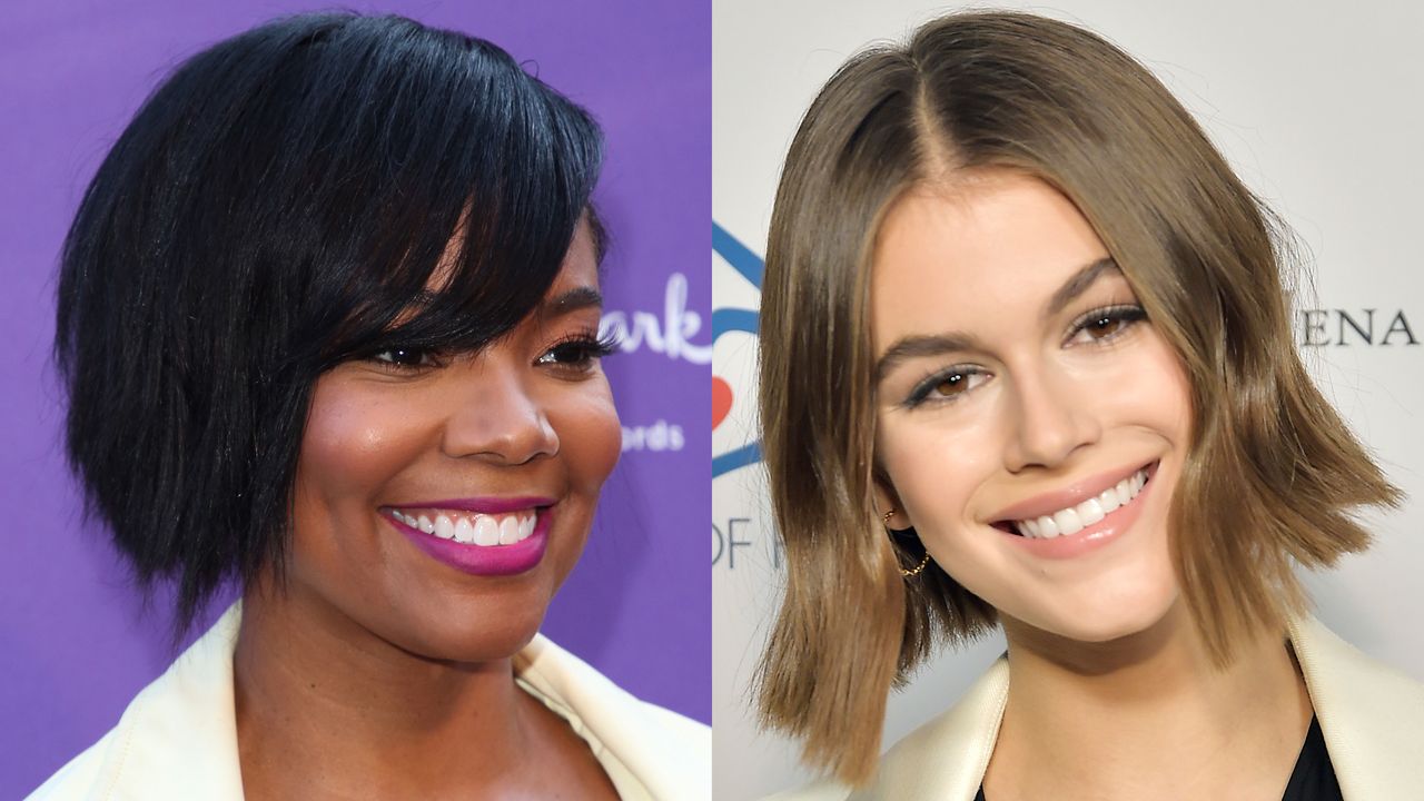 best celebrity bobs gabrielle union kaia gerber