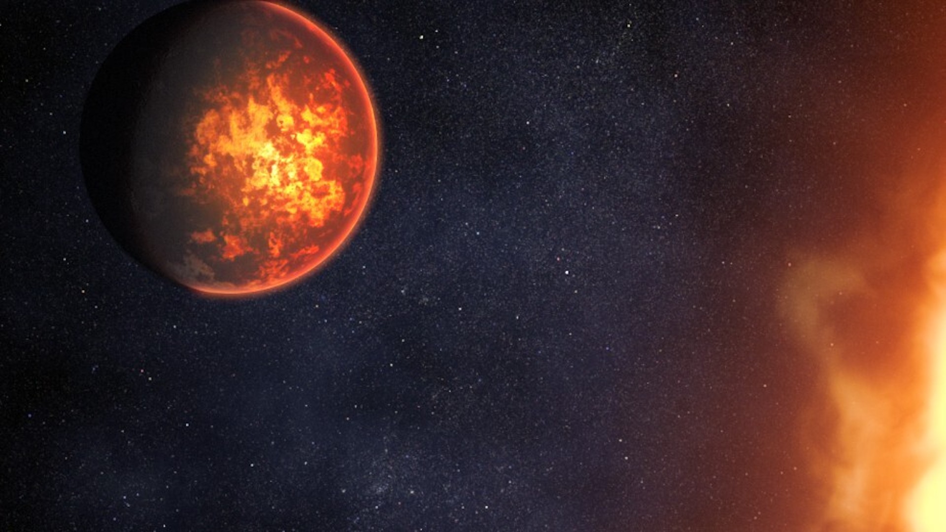 Strange, red-glowing planet may be 'melting from within,' scientists report