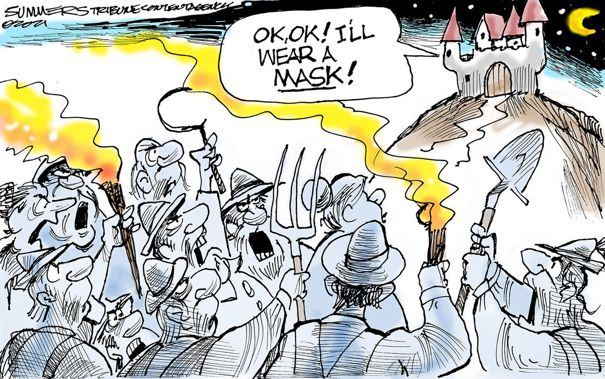 Editorial Cartoon U.S. masks covid | The Week