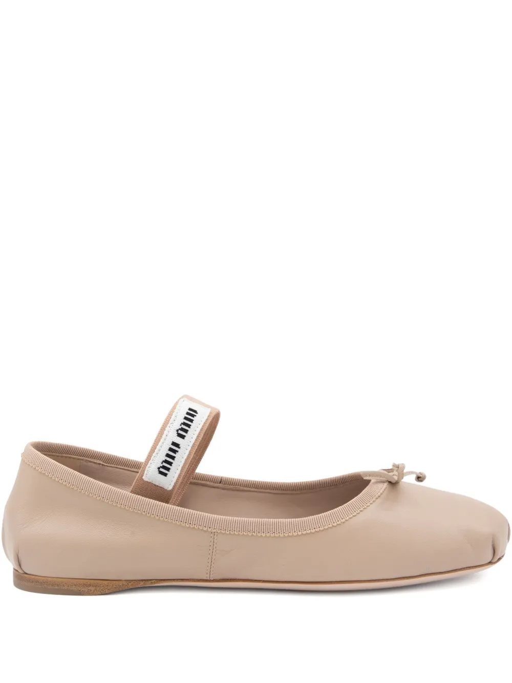 Elasticated-Strap Ballet Flats | 35