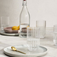 Hollie Set of 6 Ribbed Glass Highballs | £25 at Made