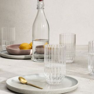 Hollie Set of 6 Ribbed Glass Highballs