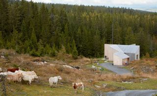 Mork-Ulnes Architect's Mylla Cabin is a modern interpretation of the Norwegian vernacular