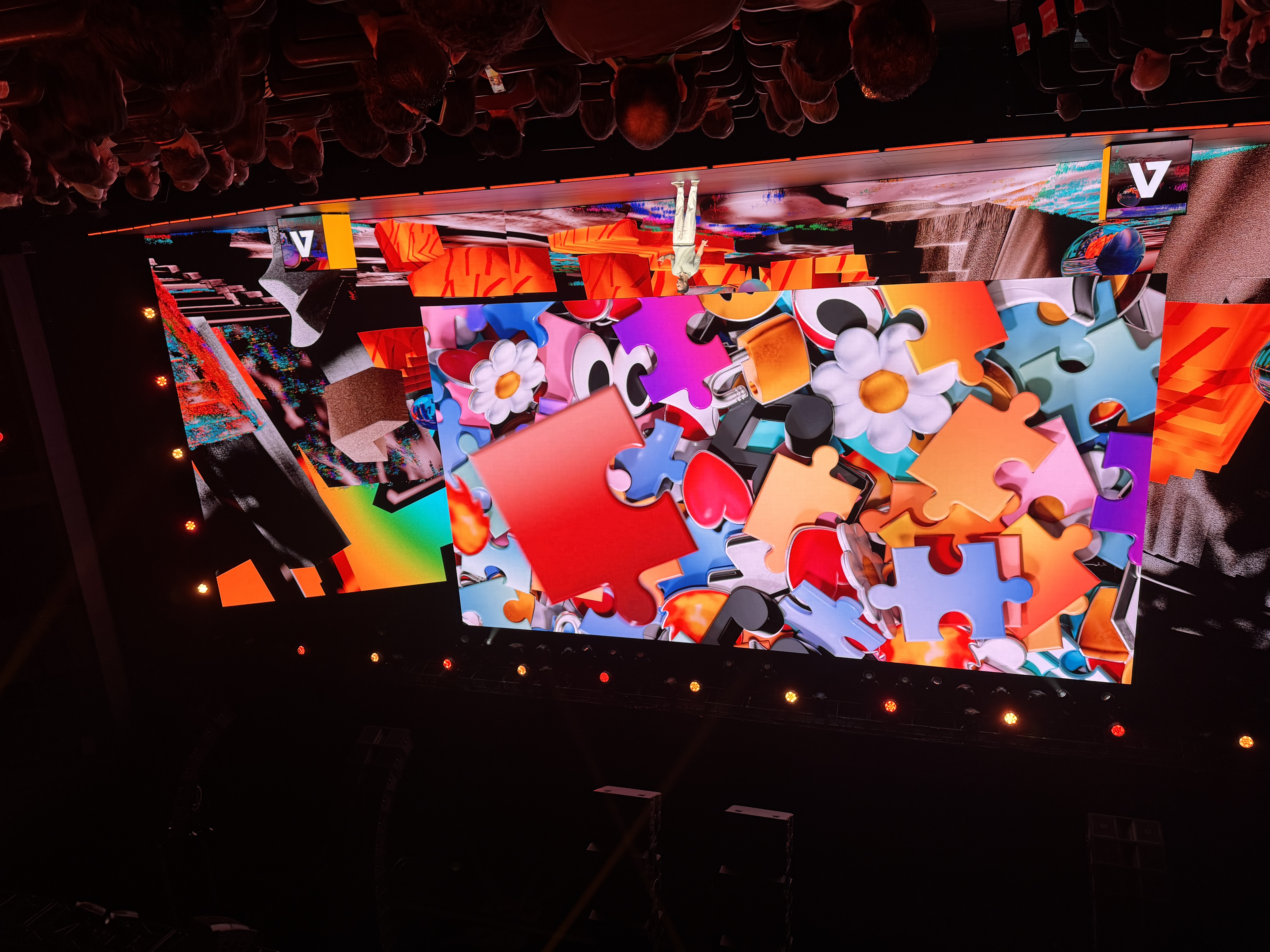 A shot of the stage during the day 2 keynote at Adobe Max 2025