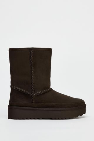 Platform Ankle Boots With Inner Lining