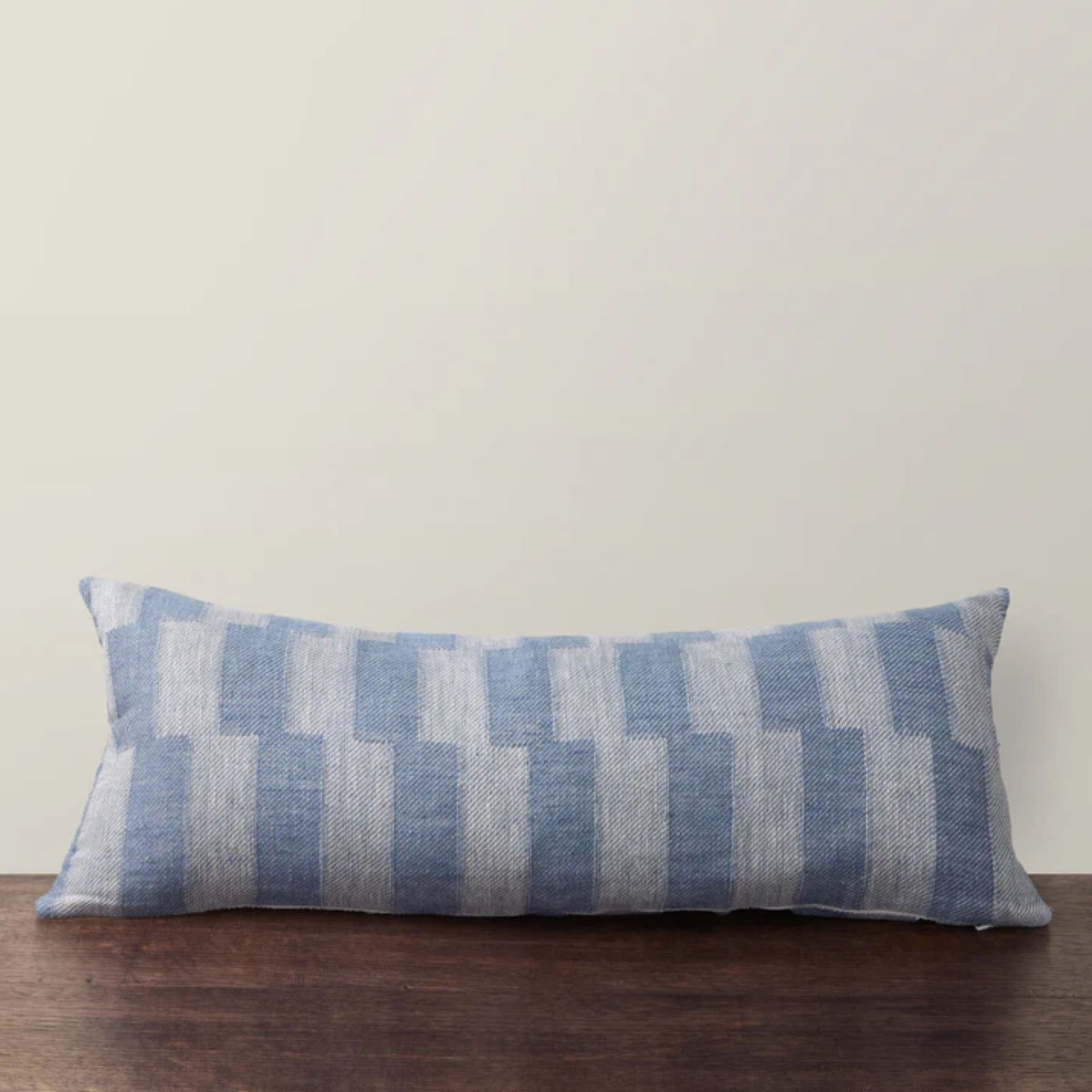 blue long pillow