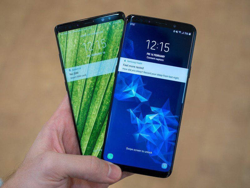 Samsung Galaxy S9 and Galaxy Note 8