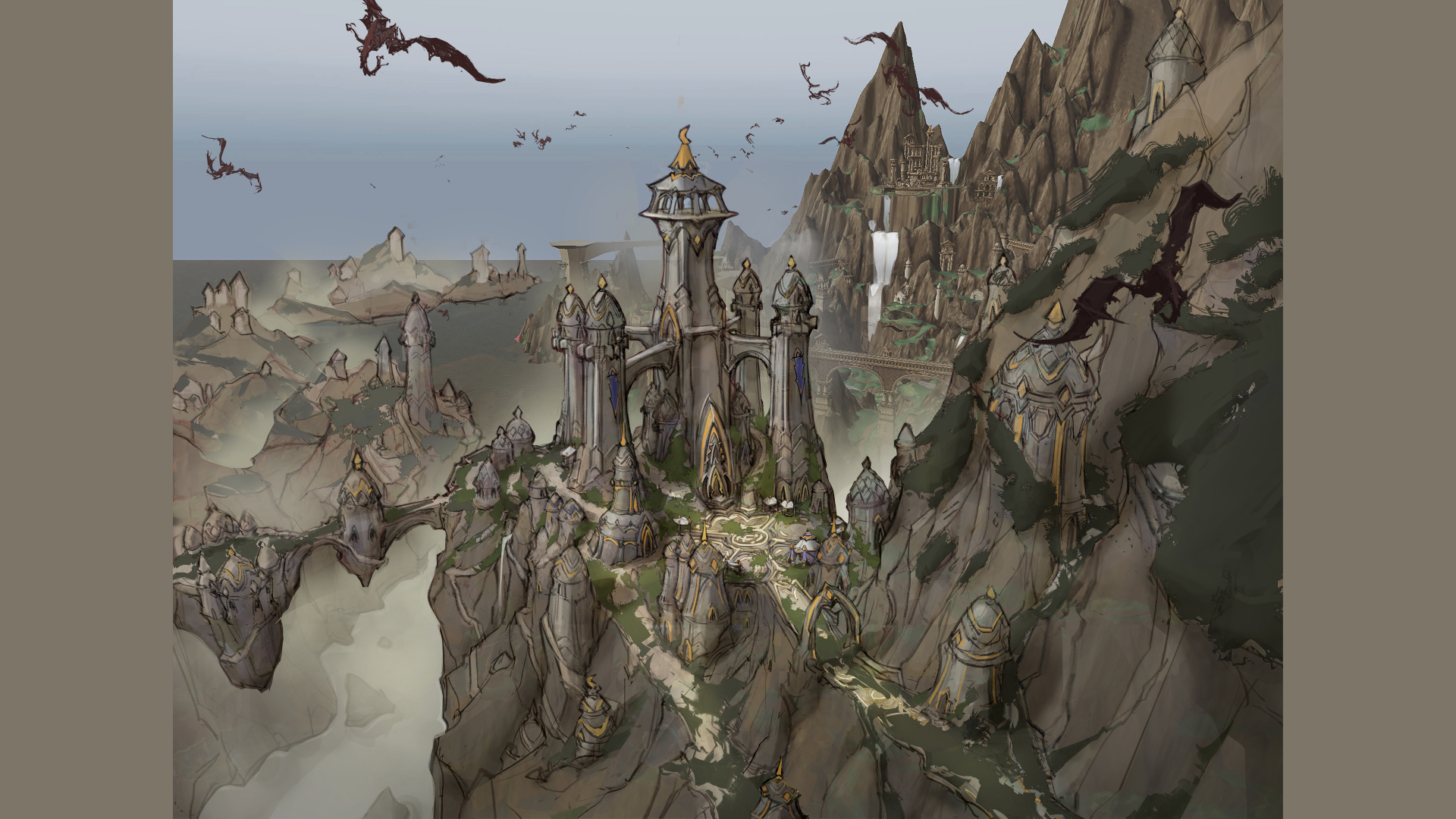 World of Warcraft Dragonflight Concept Art