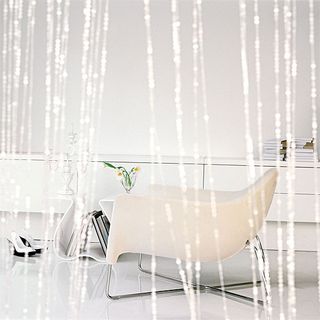 white wall with chair in living room