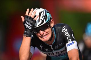 Maxime Bouet (Etixx-QuickStep) reacts after spending the day in the breakaway, only to get caught inside the final kilometre.