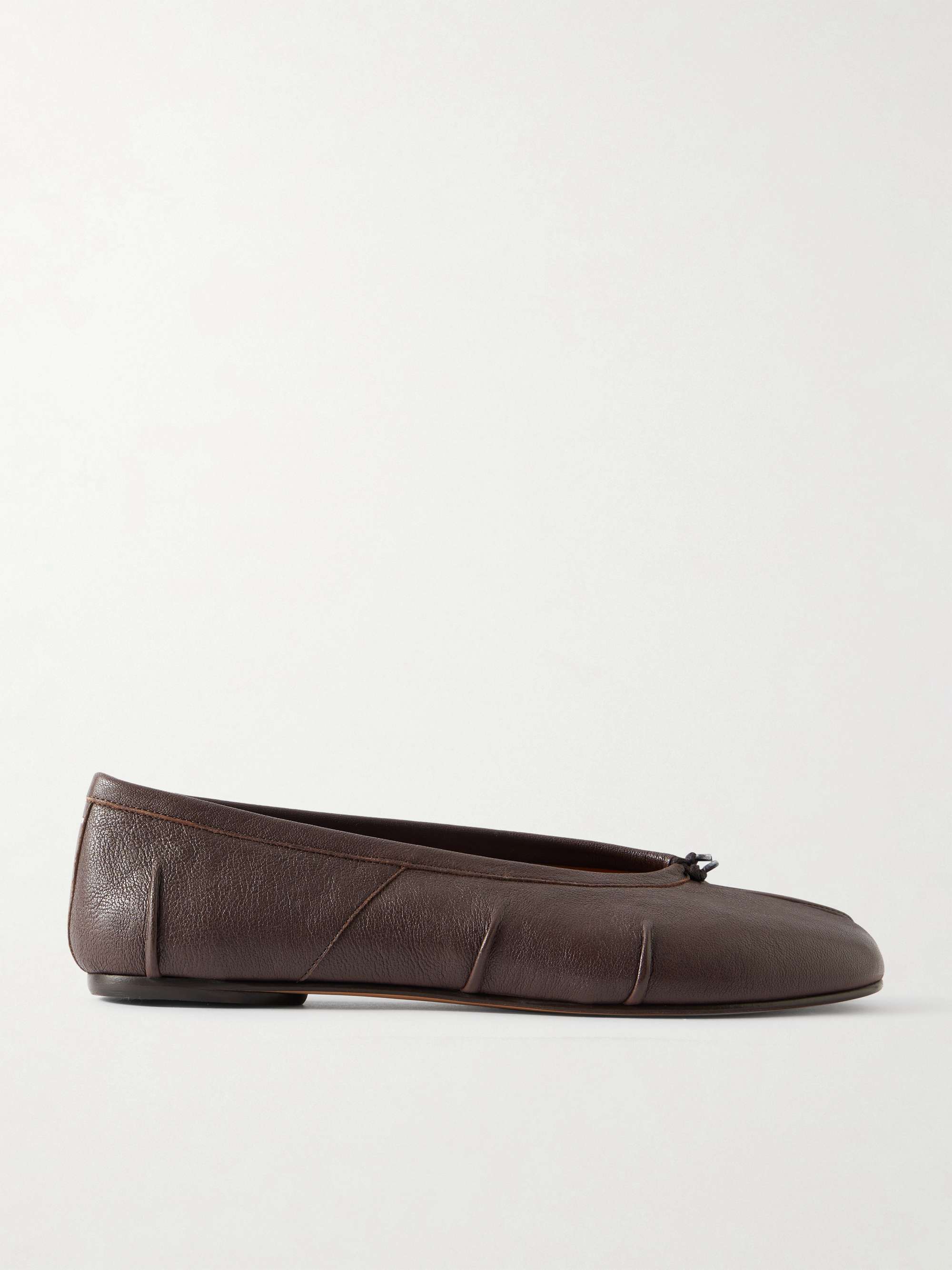 Tabi Split-Toe Leather Ballet Flats