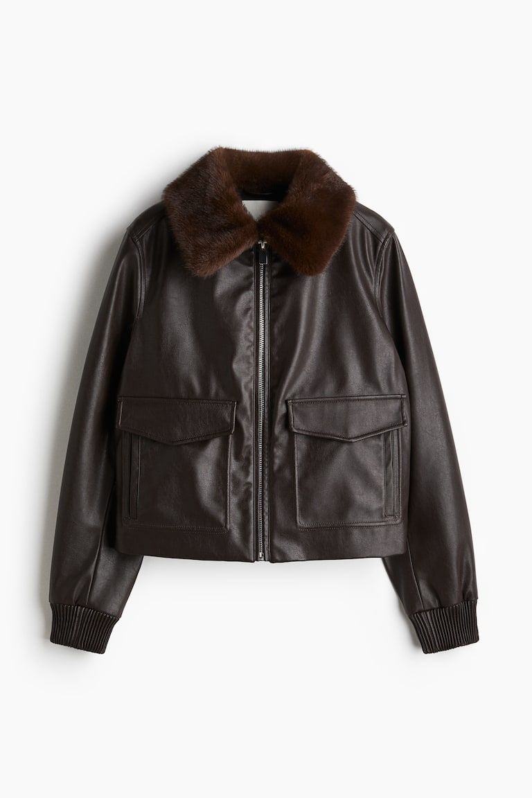 Coated Jacket With Collar